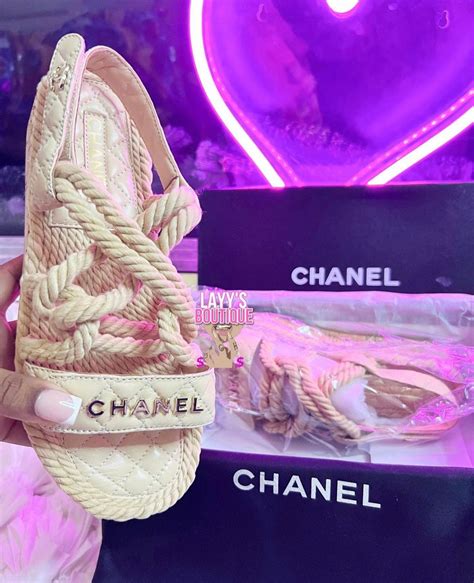 chanel sandals rope|coco chanel sandals for women.